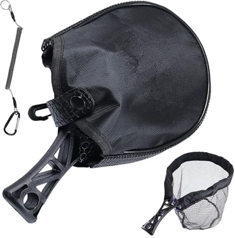 Épuisette de pêche – Filet de pêche télescopique | Outil de maille réutilisable pour bassin d'eau douce et salée, équipement de pêche pliable portable pour le transport de mouches, saumon, truite,
