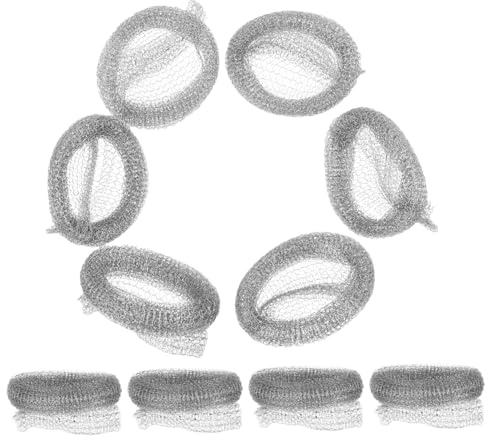 Ciieeo Filtri per Pelucchi Lavatrice Fascette 10 Pezzi in Acciaio Inossidabile Resistenti e Facili da Installare Argento per Tubo di Scarico Lavatrice