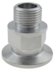 JIEYUZYUO Kf16, Kf25, per Vuoto Raccordo Esagonale per Tubo Flangiato in Acciaio Inox G1/8 1/4 3/8 1/2 1 Bsp Filettato Maschio/Bspp/Kf16_1/2