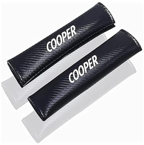 WWMOZ Auto Cuscinetti Cinture Sicurezza,Protezione Cintura Sicurezza Auto,per Mini Coopers R50-R60,Traspirante Confortevole Rimovibile Copricintura