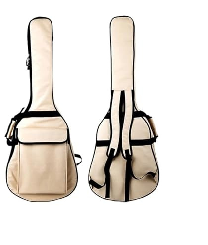 ATEUXOL Gitarrfodral förtjockad akustisk gitarrväska, klassisk elektrisk ryggsäck, tillbehör, Färg6, 36-38inch