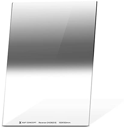 K&F CONCEPT 100X150mm Reverse GND8(3 Stop) Graduated Neutral Density Filter with 28 Multi-Layer Coatings Compatible with Cokin Z Holder