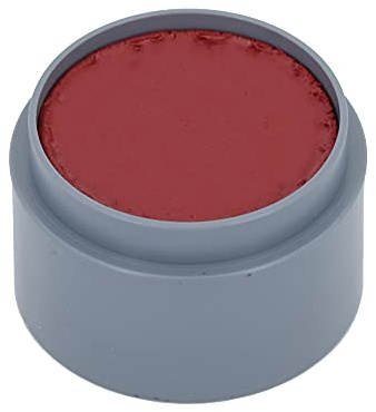 Grimas Water-Make-Up, 15ml Wasserschminke, Farbe bordeauxrot 504, professionelle Körperfarbe, schnelltrockend und sehr hautschonend, ideal fürs Kinderschminken, Karneval und Halloween, auf Wasserbasis