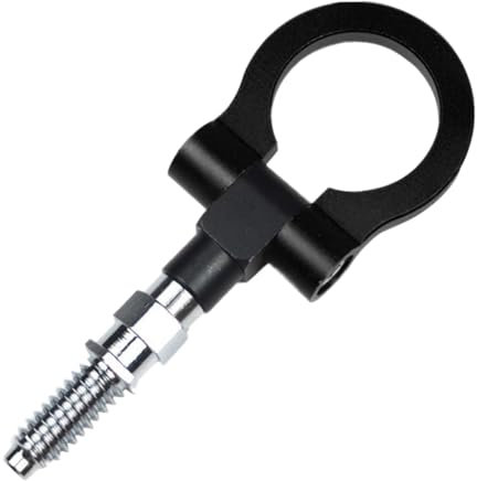 JNNJ Gancio di Traino Auto Trasportatore Ganci, Veicolo da Corsa Barra Traino, Autocarro Gancio Borsa Anello di Traino per Auto Ganci Rimorchio, per Auto da Corsa Gancio FX35/FX45/FX50 QX70(Nero)