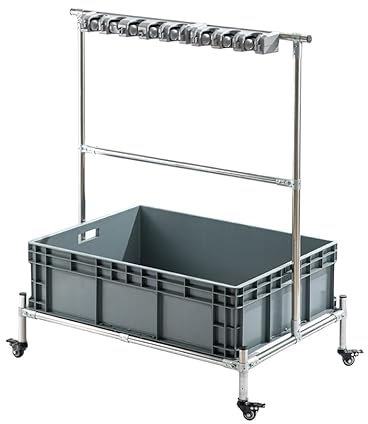 TRGCJGH Carro de Limpieza Profesional, organizador de suministros de limpieza, carritos de conserjero sobre ruedas(With casters)