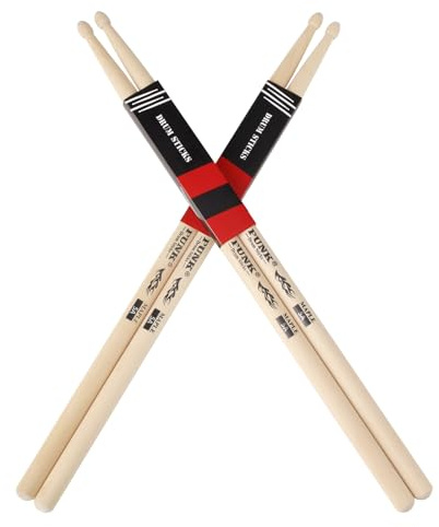 PUNK Baguettes de batterie - Bois d'érable premium, idéal pour les batteurs de tous niveaux, utilisé pour les tambours, percussions et la pratique – 5A, 5B (5A-2 paires)