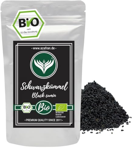 Azafran BIO Schwarzkümmel Samen ganz Original Ägyptisch nigella sativa 250g