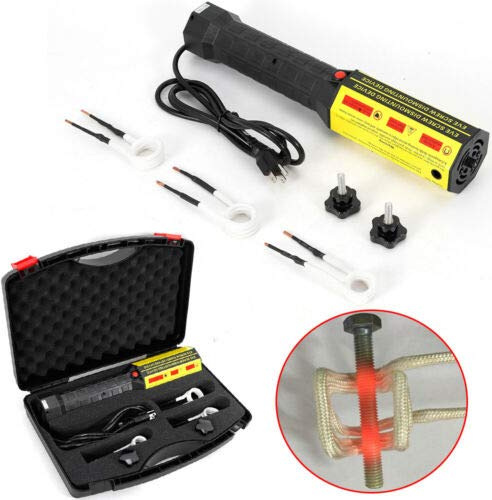Kit de Chauffage à Induction Magnétique 1 KW Appareil de Chauffage par Induction Magnétique Portatif avec Étui Chauffage sans Flamme Automobile Réparation