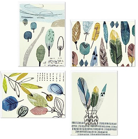 Hallmark Blank Cards Assortment, Nature Prints (48 Cards with Envelopes)