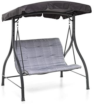 Ifuoricasa Dondolo Haiti, 2 Posti Large, Antracite