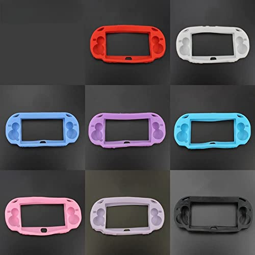 Funda de goma de silicona Shell Soft Protector Cover Case Skin para PS Vita 1000 PSV 1000 Reemplazo (negro)