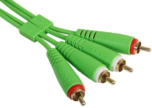 UDG Câble audio RCA - RCA Vert Droit 3m