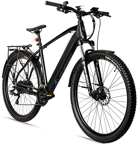 Bergsteiger Cannock 29 Zoll E-Bike mit 250 Watt Motor, Hydraulikbremsen, Aluminium Ebike Mountainbike Herren & Damen, Farbdisplay, Elektrofahrrad mit 24 Gang-Schaltung
