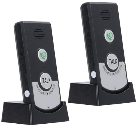 2 Way Wireless Intercom System for Home,Ultra Long Range Wireless Voice Intercom Doorbell H8 Dual External 1V2 Two Way Intercom