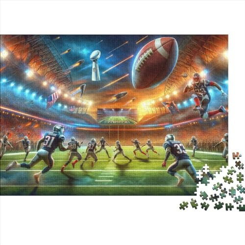 American Football Game 1000 Teile Puzzle Premium Quality Puzzle Familien-Puzzlespiel Movement Für Erwachsene Und Kinder Impossible Puzzle 1000pcs (75x50cm)