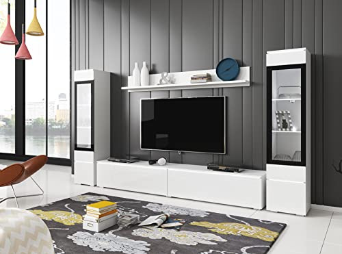 Ensemble de Meubles TV Vera II, 4 pièces, Mobilier de Salon Moderne, Meuble Mural