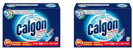 Calgon Powerball Tabs Anticalcare Lavatrice 3 in 1, 1 Confezione da 60 Pastiglie di Anticalcare per Lavatrci, Additivo Lavatrice per una Protezione da Calcare, Sporco e Cattivi Odori