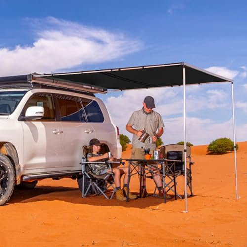 Vorzelt Wohnwagen Markise 200x250cm Seitenmarkise Sonnensegel Wasserdicht,Ausziehbare Auto Markise,420D Oxford-Stoff,Wetterfestes UV50+ ,für Camping Familientreffen Ausflüge ( Size : 200x300cm/6.56x9.