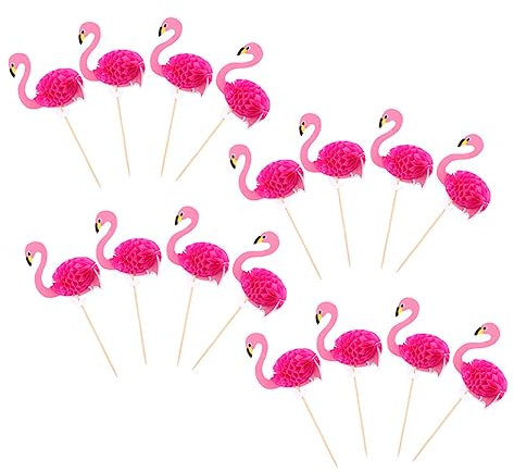 Cabilock 30pcs Tropical Kuchen Topper Hawaiian Party Dekorative Picks Kuchen Dekorationen