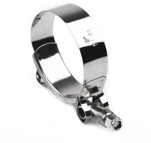 Morsetto di scarico da 51 mm Morsetto flangiato per tubo marmitta tipo slip-on in acciaio inossidabile, 51 mm