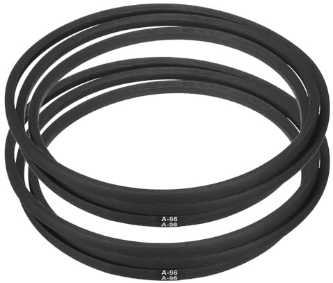 sourcing map 2pcs A96 or 4L980 Classic Wrapped Rubber V-Belt, 96(2438mm) Inside Circumference, A Profile V Belt