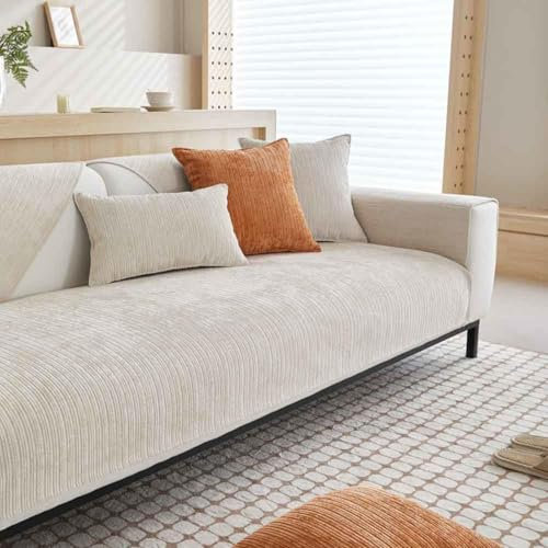 HLTQL Sofabezug 1 2 3 4 Sitzer Sofaschoner rutschfest Couchbezug L Form Waschbarer Dekor Perim Sofa Decken Sofaschutz Katze Hund Decke Doppelseitiger Gesteppter,#95-70x210cm