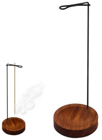 1 PCS Soporte de Incienso Redondo Base de Incienso Soporte de Incienso de Madera, Soporte de Incense con Diseño Multiusos para Descansos Laborales Sesiones de Meditación o Rutinas Antes de Acostarse