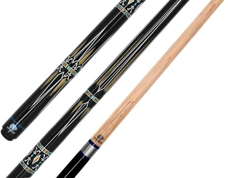 BILMAG Billard Queue Kö Tiger Cues Leisure TC, Schnellverschluss, Ahornholz, 148cm (TC-2)