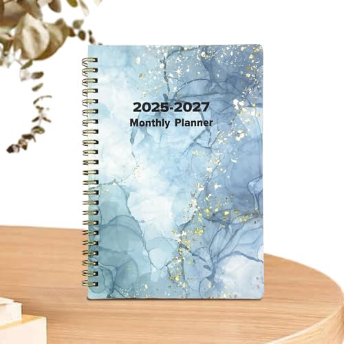 Oldmoom Monatskalender Planer - Monatsplaner und Kalenderbuch | Spiralplaner Studenten Planer, Tragbares Kalenderbuch für Lehrer, Arbeiter, Erwachsene