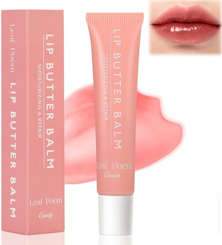 Balsamo Labial De Verano, Mascarilla Labial Acondicionadora de Mantequilla, Bálsamo Labial con Color, Aceite Labial Hidratante para Labios Secos o Agrietados, Brillo e Hidratación Instantáneos (Cream)
