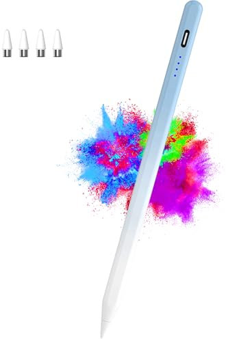 Stylus Pens for Touch Screens Magnetic Tablet iPad Pencil Rechargeable Digital Tablet Pen, Kenkor Active Stylus Pen for Apple iPad Pro/Air/Mini/iPhone/Android Phone and Tablets Devices - Gradient Blue