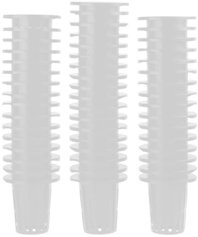 VALICLUD Macetas de Malla Hidropónicas Redondas para Cultivo Interior sin Suelo Tamaño 50 MM Color Paquete de 50 Unidades Ligeras y Resistentes para Cultivo Hidropónico y