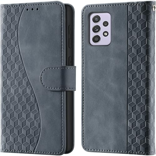 CaseGla Coque pour Samsung Galaxy A33 5G Portefeuille Gris | Blocage RFID, 3 emplacements cartes, fermeture magnétique, fonction support, étui à rabat pour Samsung A33 5G