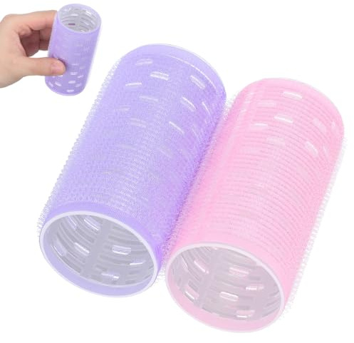 Bigoudis pour Frange sans Chaleur, Lot de 2, Grands Rouleaux