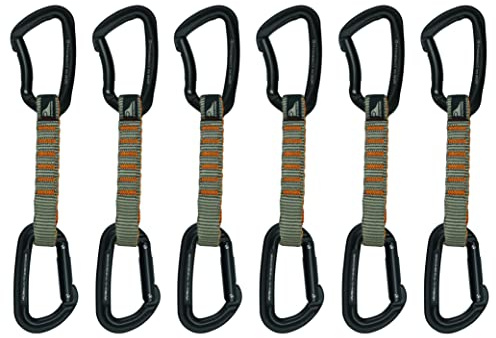 Fusion Climb Quickdraw Set, 11cm Straight Gates, 23kN, 6-Pack