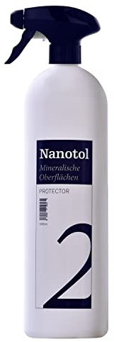 Nanotol Premium Steinimprägnierung | 1L für 20m² | 6 Jahre Langzeitschutz | Gegen Nässe, Moos & Verfärbung | Für Ziegel, Beton, Pflastersteine & Fassaden