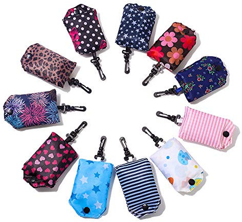 Kaxich 6 Stück Faltbare Einkaufstaschen Wiederverwendbare Einkaufstüten große Kapazität Einkaufsbeutel Tragbare Einkaufstasche