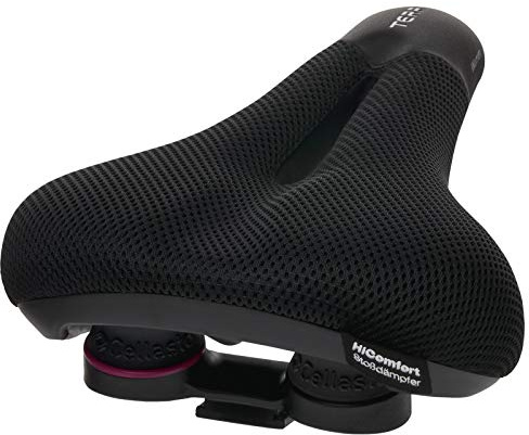 Terry Fisio ClimaVent Gel Woman Sattel mit Light FeC Stahl-Gestell und ClimaVent Obermaterial in der Farbe Schwarz, Sitzbreite: 9cm - 12cm, 423 003 75