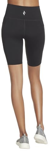 Skechers dam Go Walk Hw 10 tum cykel korta shorts, Svart, XXL