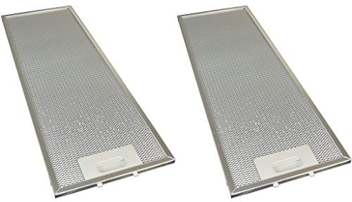 2 filtros de grasa universales para campana extractora de metal, 177 mm x 533 mm.
