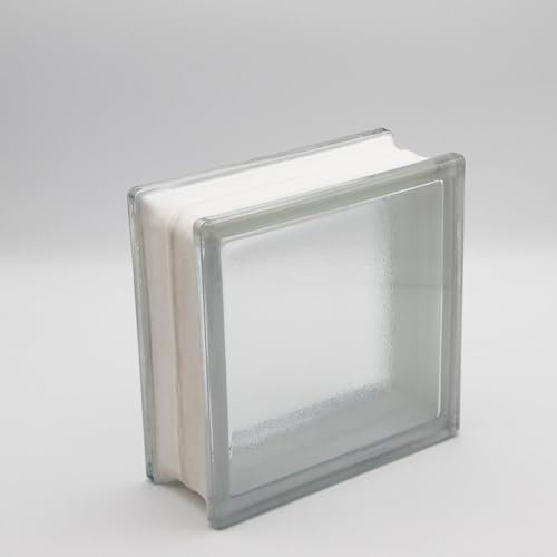 Design Glasbaustein Riva klar glänzend 19 x 19 x 8 cm - 5 Stück