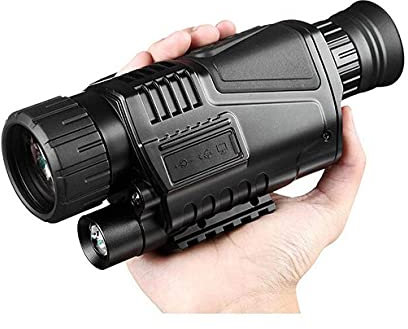 SMSOM Monokular Teleskop High Power 5x40 Monoculars Scope Kompakte Tragbare Wasserdichte mit Infrarot-Jagd Nachtsichtbrille Für Erwachsene Kinder Bird Watching Jagd Camping Wandern Traving Wildlife SE