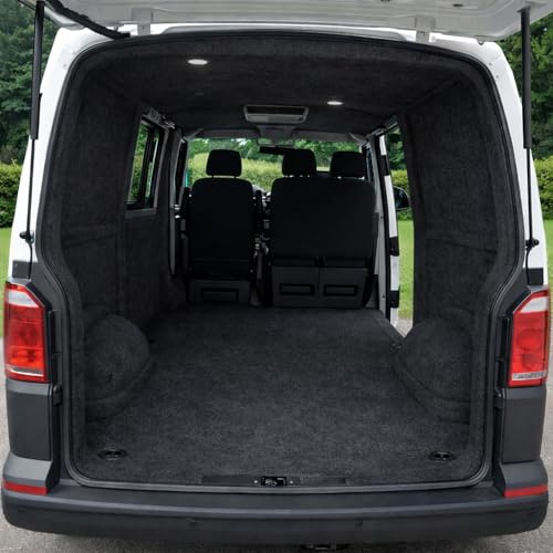 wamovo Innenverkleidung Filz Anthrazit Ausbau universell passend für Campingbus, Kastenwagen (Verschiedene Größen) (Anthrazit (1x2m))