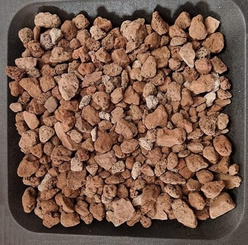 AlmaStore Lapillo Vulcanico Rosso, Granulometria 10/15 mm, 5 kg (5 Litri) per Piante Grasse, Giardino, Bonsai, Acquario, Lava vulcanica