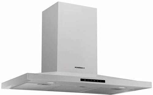 ROSIERES Hotte decorative murale RHP97000/1LIN/1, 90 cm, 609.3 m3/h, 3 vitesses