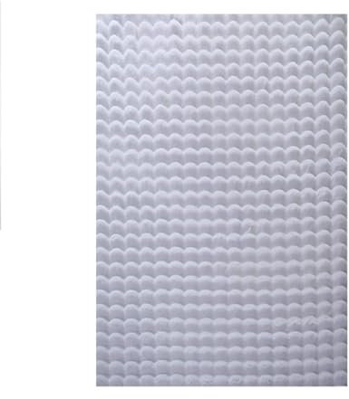 Ayyildiz Weicher, Flauschiger Hochflor Teppich fürs Wohnzimmer - Weicher Einfarbig Teppich mit Rutschfester Unterseite und beeindruckender 3D-Optik, Größe:140 x 200 cm, Farbe:Silber