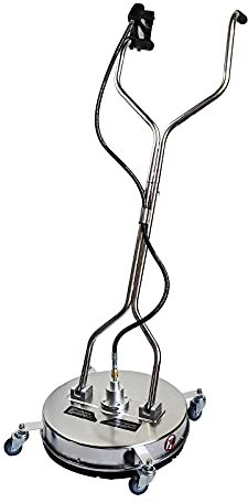 vinnyooc 20 Pouces Nettoyeur Haute Pression 4000 PSI Professionnel Nettoyeur De Surface Nettoyeur De Sol Nettoyeur De Surface INOX 6.6GPM Nettoyeur De Terrasse avec roulettes