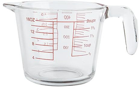 ABOOFAN Tasse à mesurer tasse avec balance gobelet gradué capacité tasses à mesurer liquides tasses en verre gobelet doseur tasse de lait avec échelle Coupe