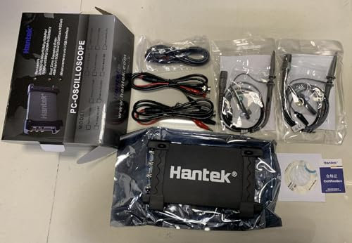 Hantek Qingdao Hantek6074BD/6104BD/6204BD/6254BD Oszilloskop-Set, tragbar, PC, 70 MHz ~ 250 MHz, 4CH Hand-Oszilloskop, DDS/Arb Wellenform Generator (Hantek6074BD)