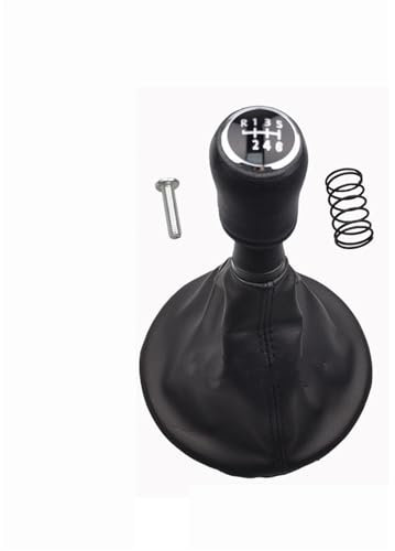 Schaltknäufe Für VW Für Transporter Für Multivan Für Caravelle T5 2003-2010 Auto 6 Gang Schalthebel Schaltknauf Ledermanschette Schaltsack Schaltmanschette (Farbe : 6 Speed)
